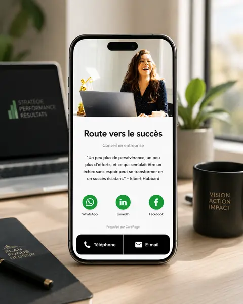 Modèle CardVizio Entreprise