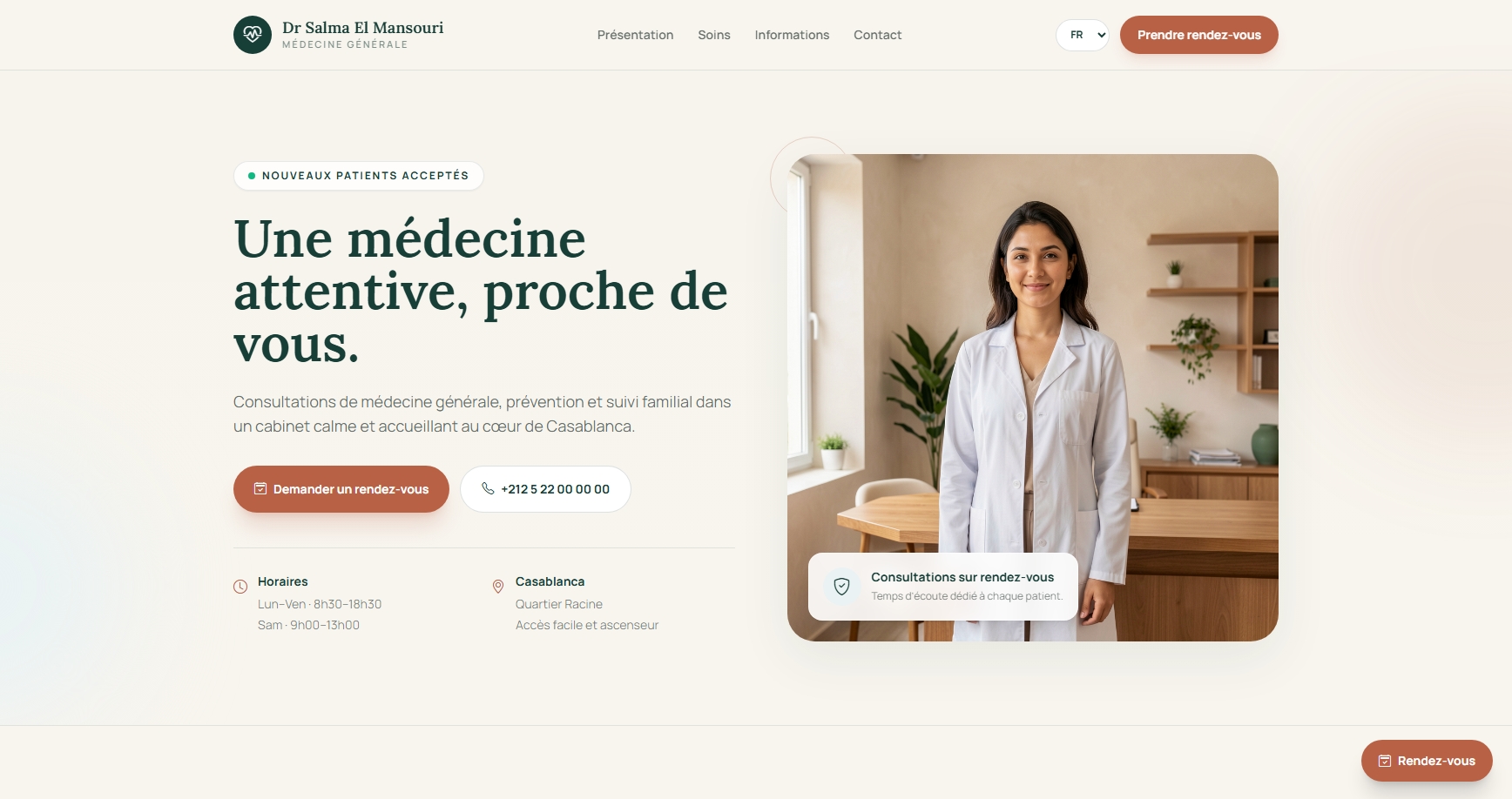 Dar Zayna restaurant website preview