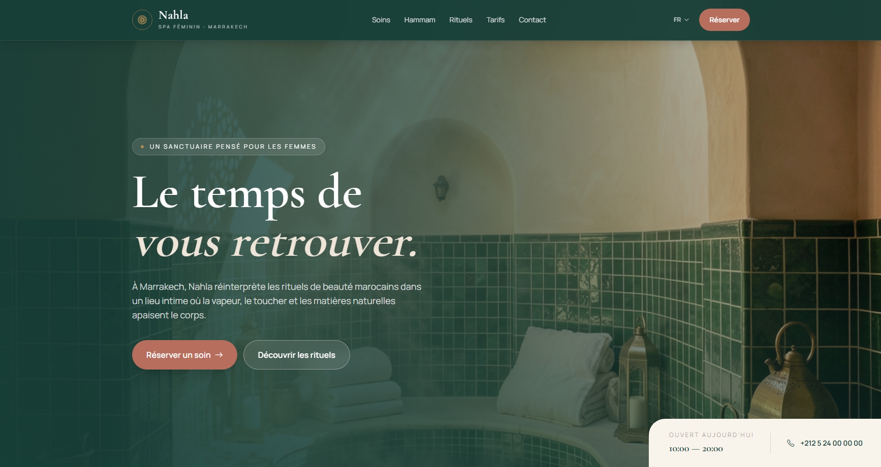 Spa & Hammam website preview