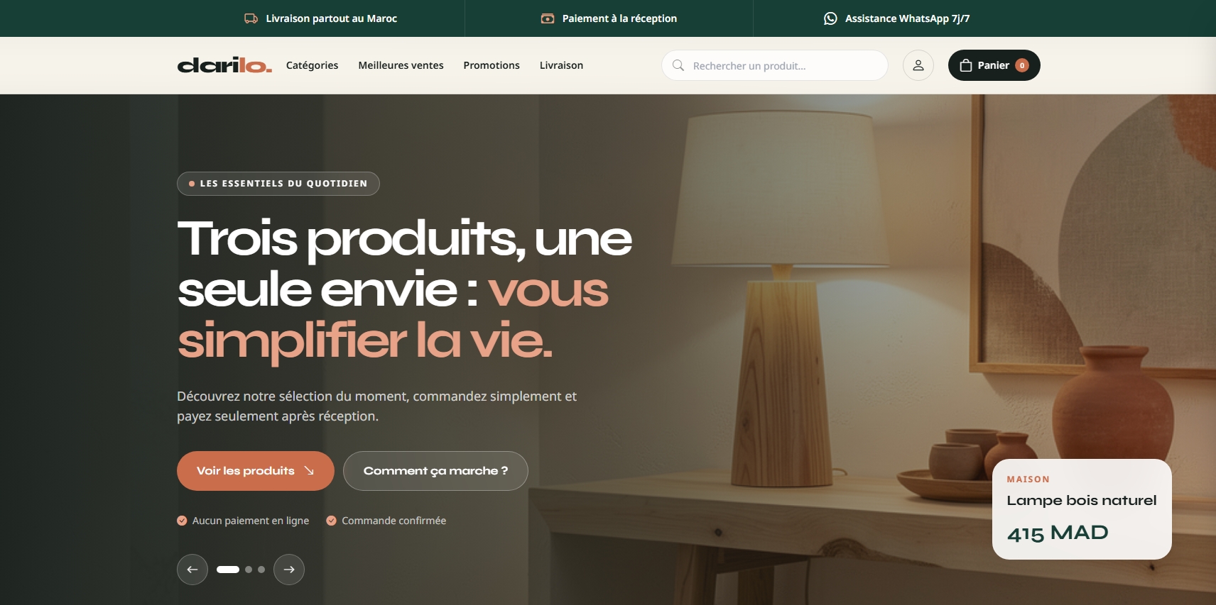 Aperçu du site web du cabinet d'avocat