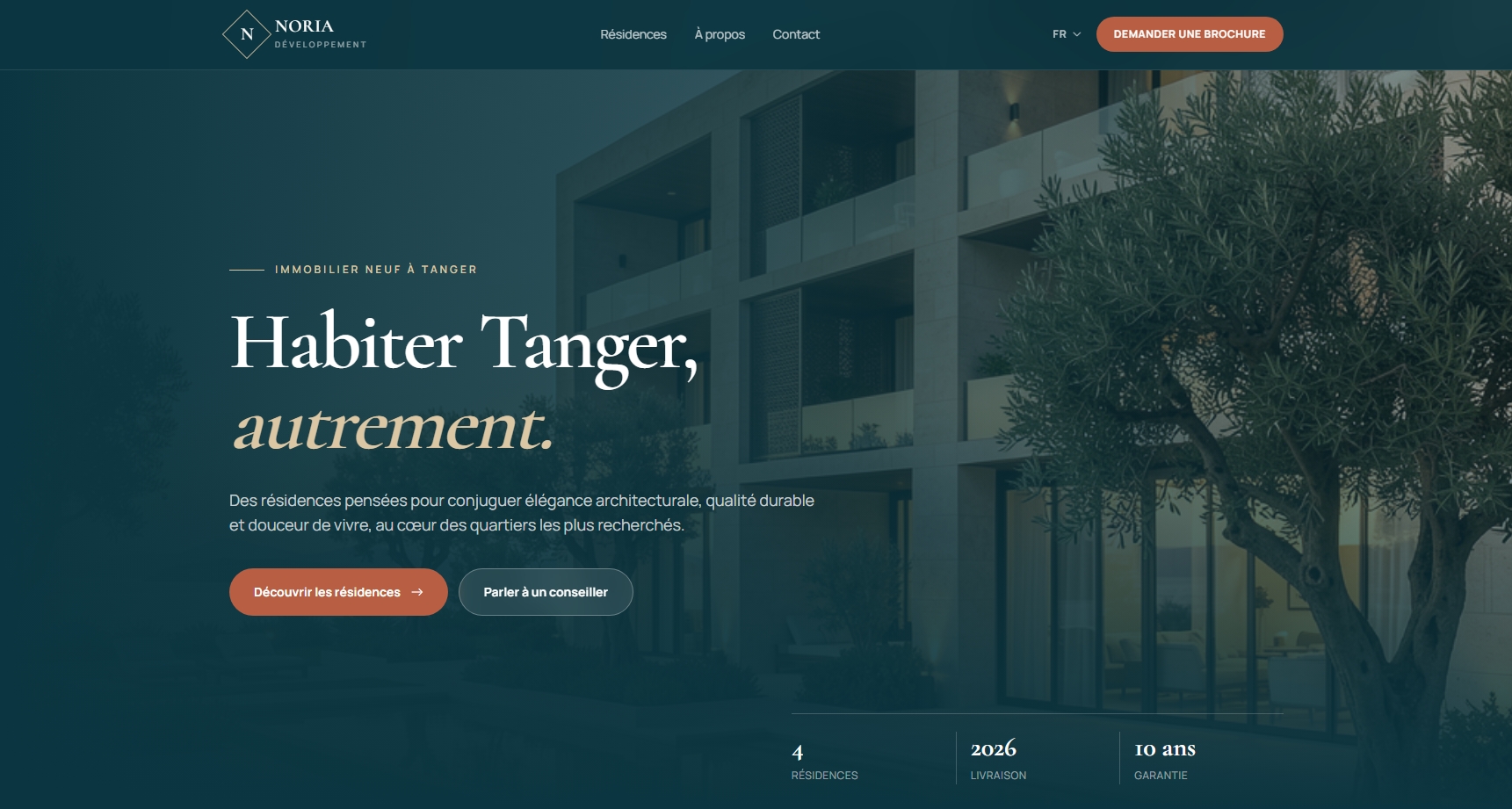 Aperçu du template de site web — Promoteur Immobilier