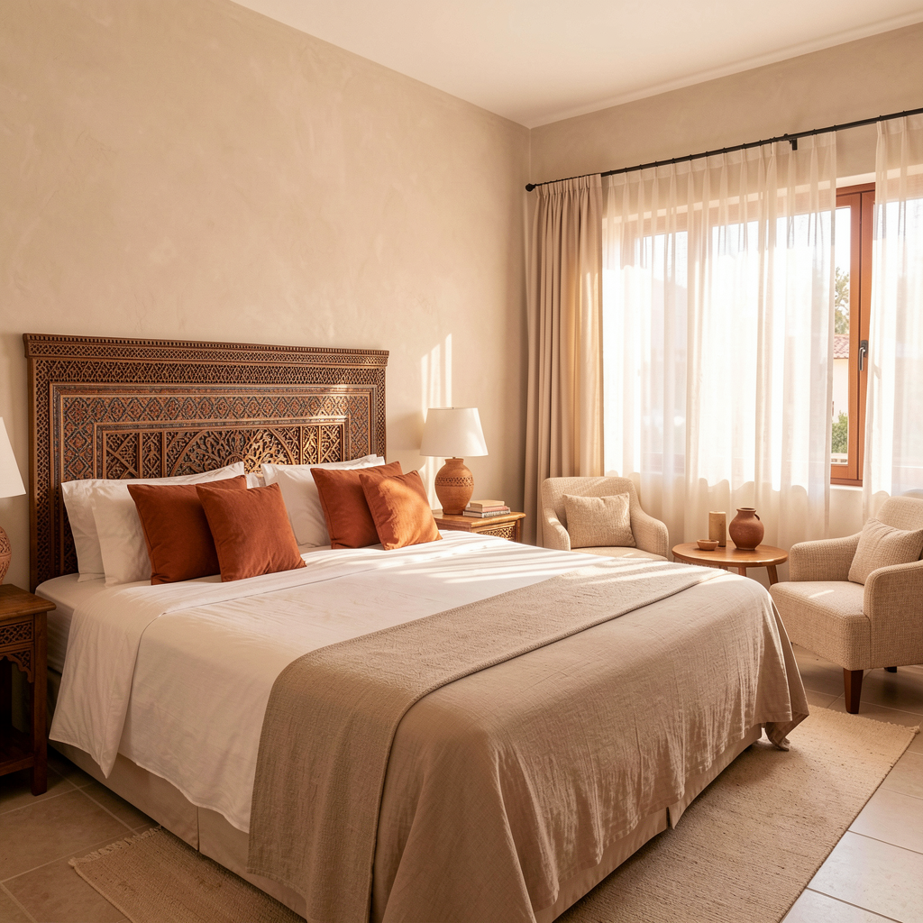 Chambre double avec lit queen size