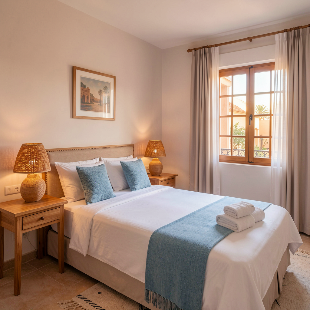 Chambre simple lumineuse