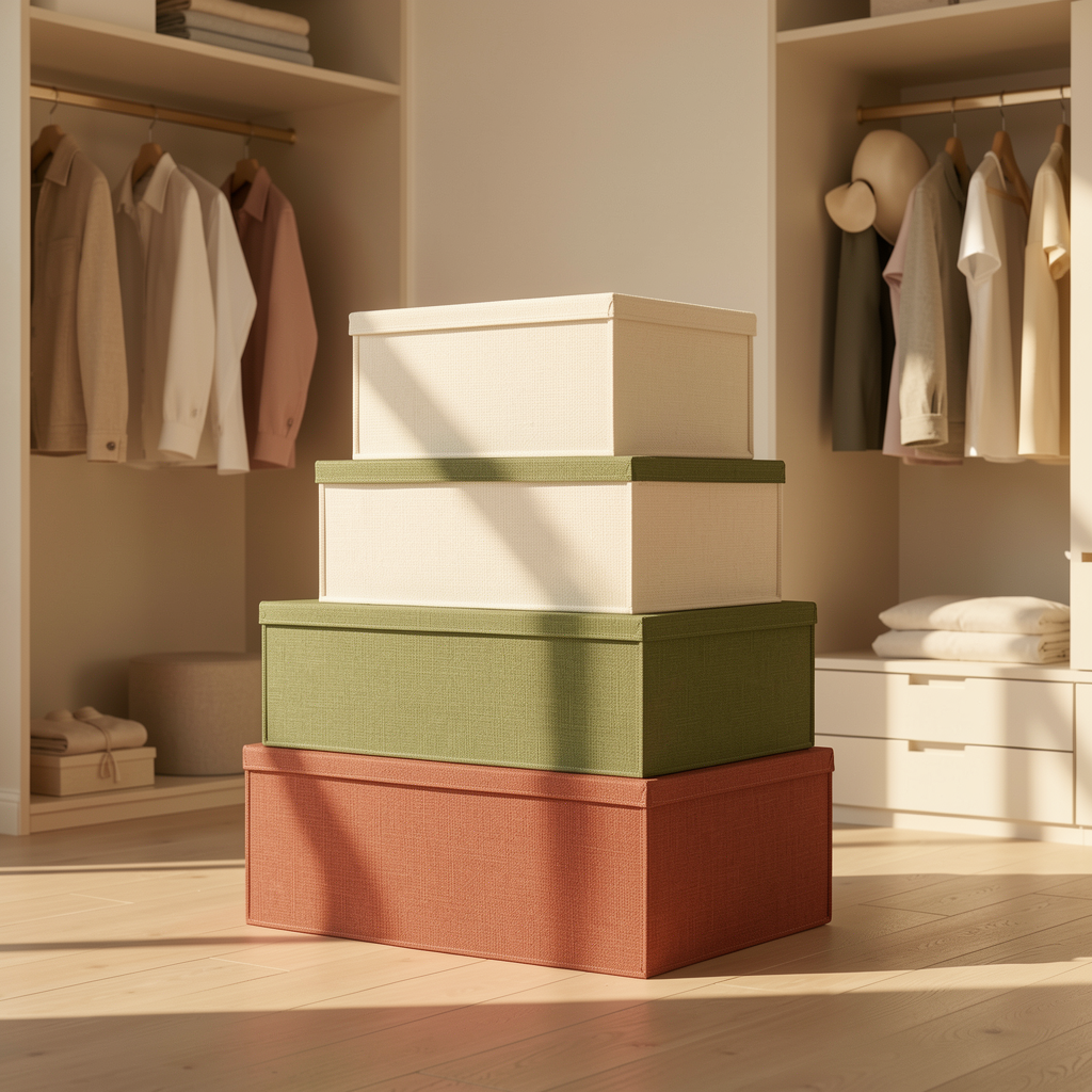 Lot de boîtes de rangement en promotion