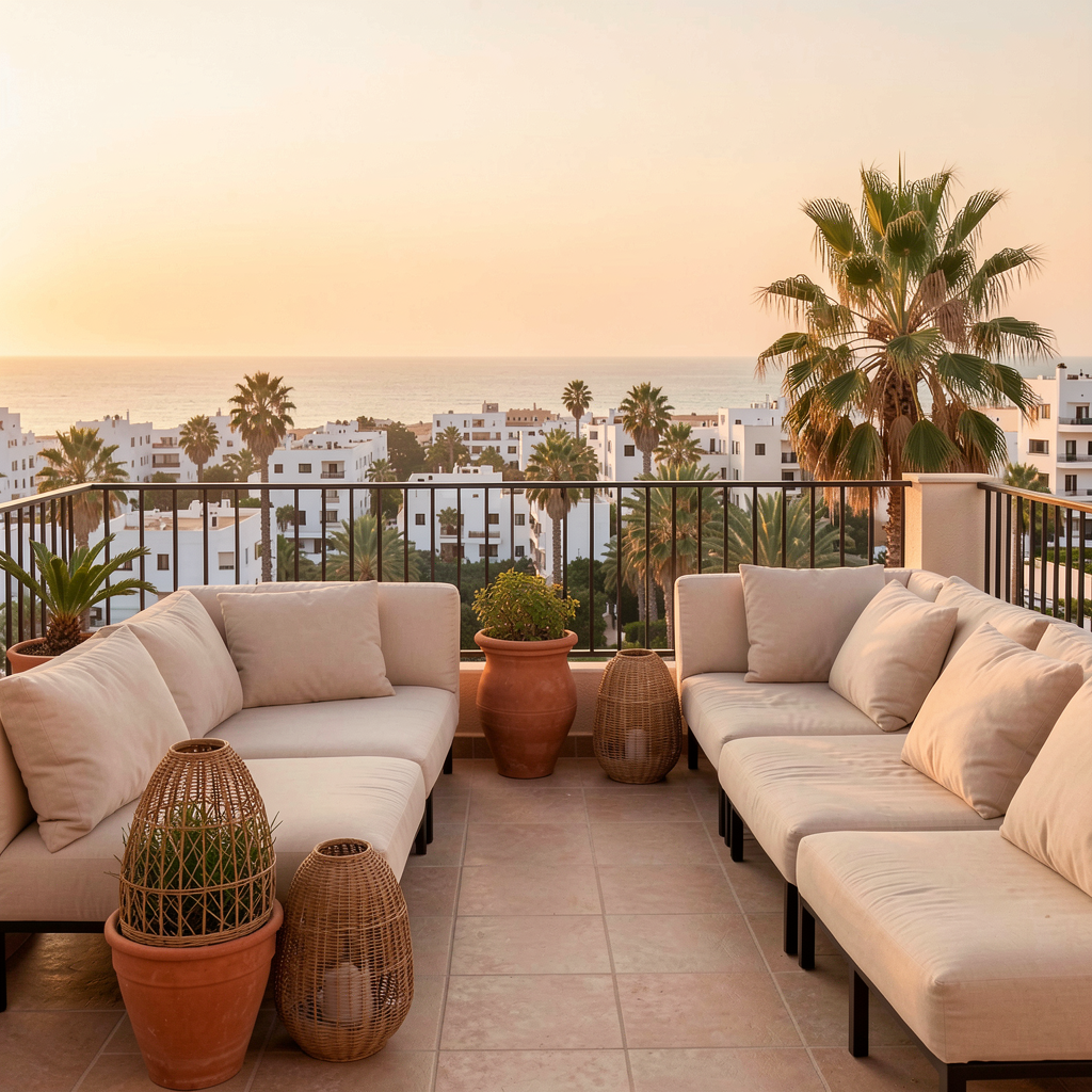 Terrasse sur les toits d’Agadir