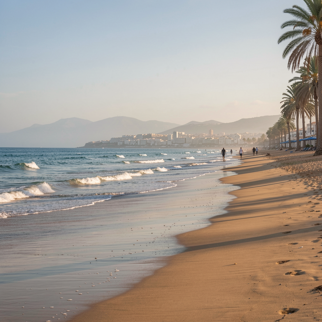 Plage d’Agadir au matin