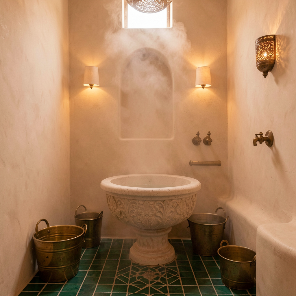 Salle de hammam traditionnel