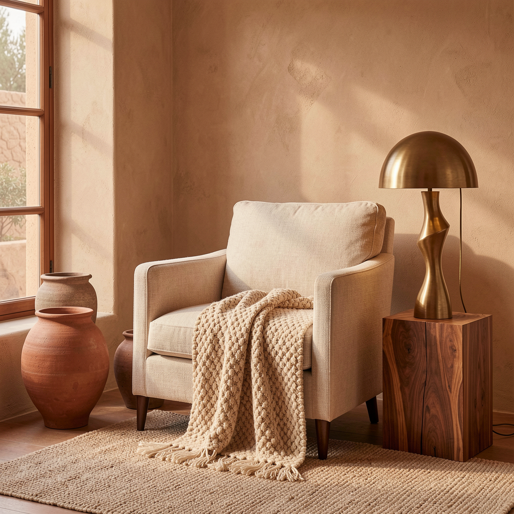 Sélection de mobilier et objets artisanaux