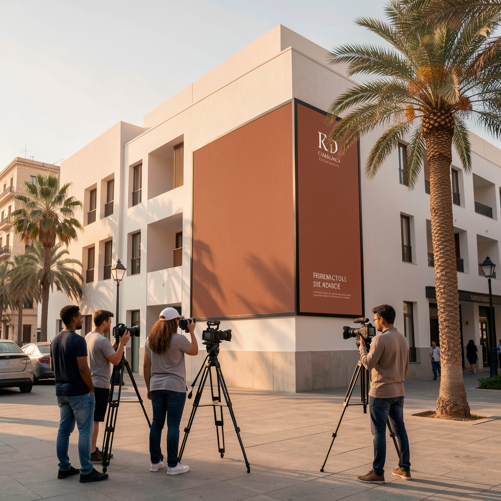 Campagne publicitaire contemporaine à Casablanca