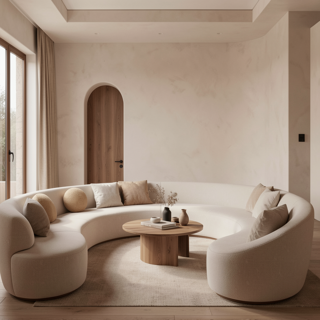 Salon contemporain conçu sur mesure