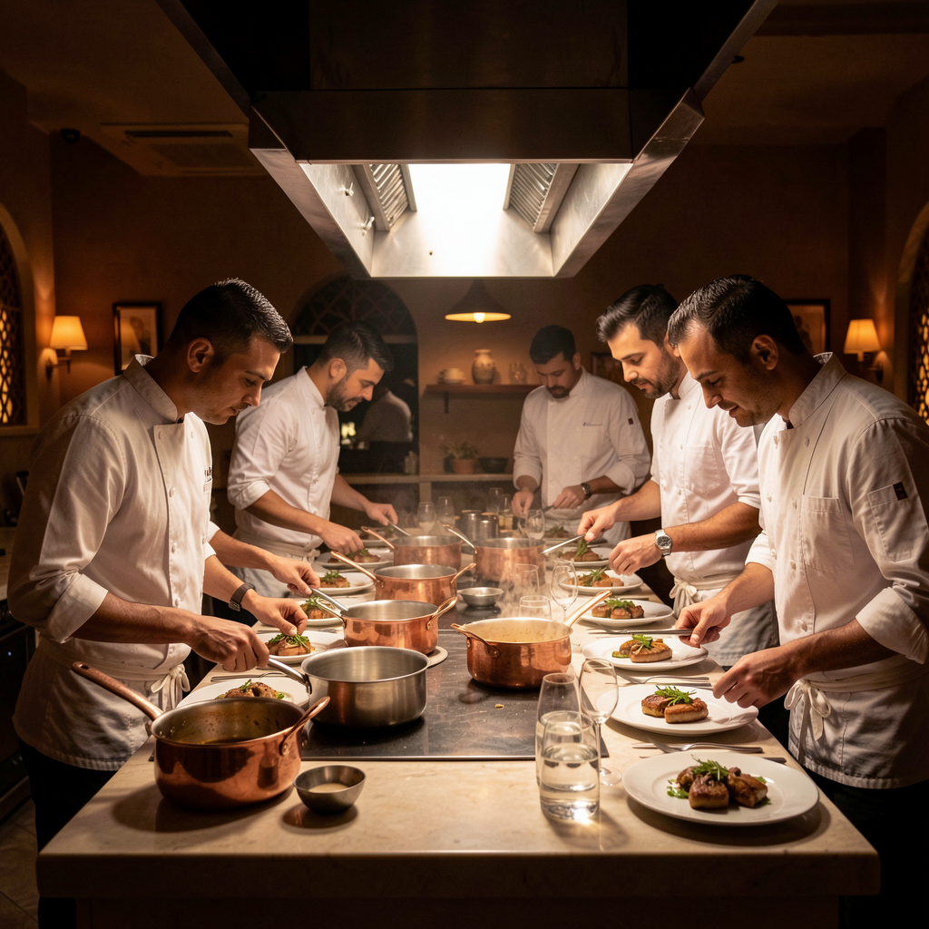 La brigade en cuisine ouverte