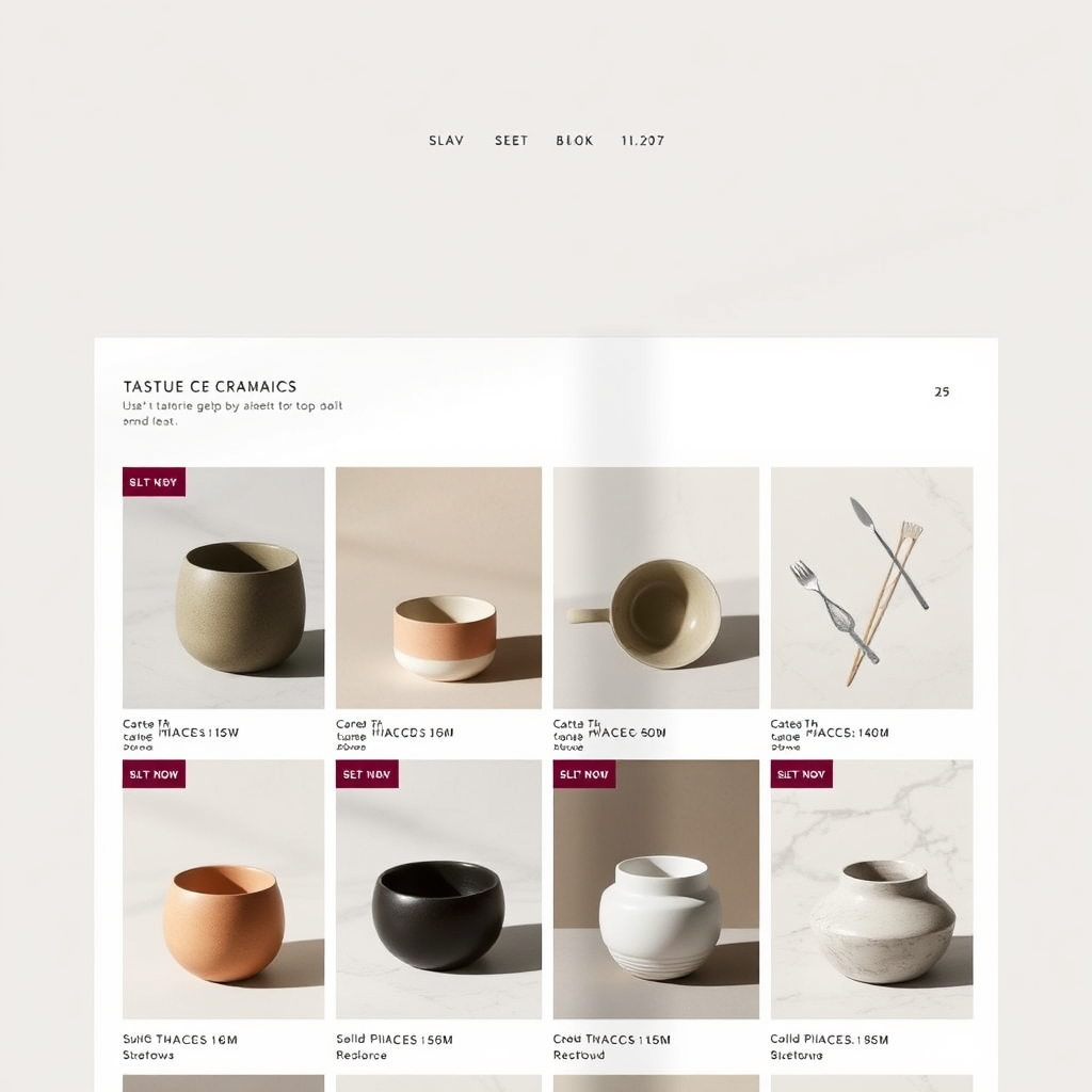 Ceramics product grid