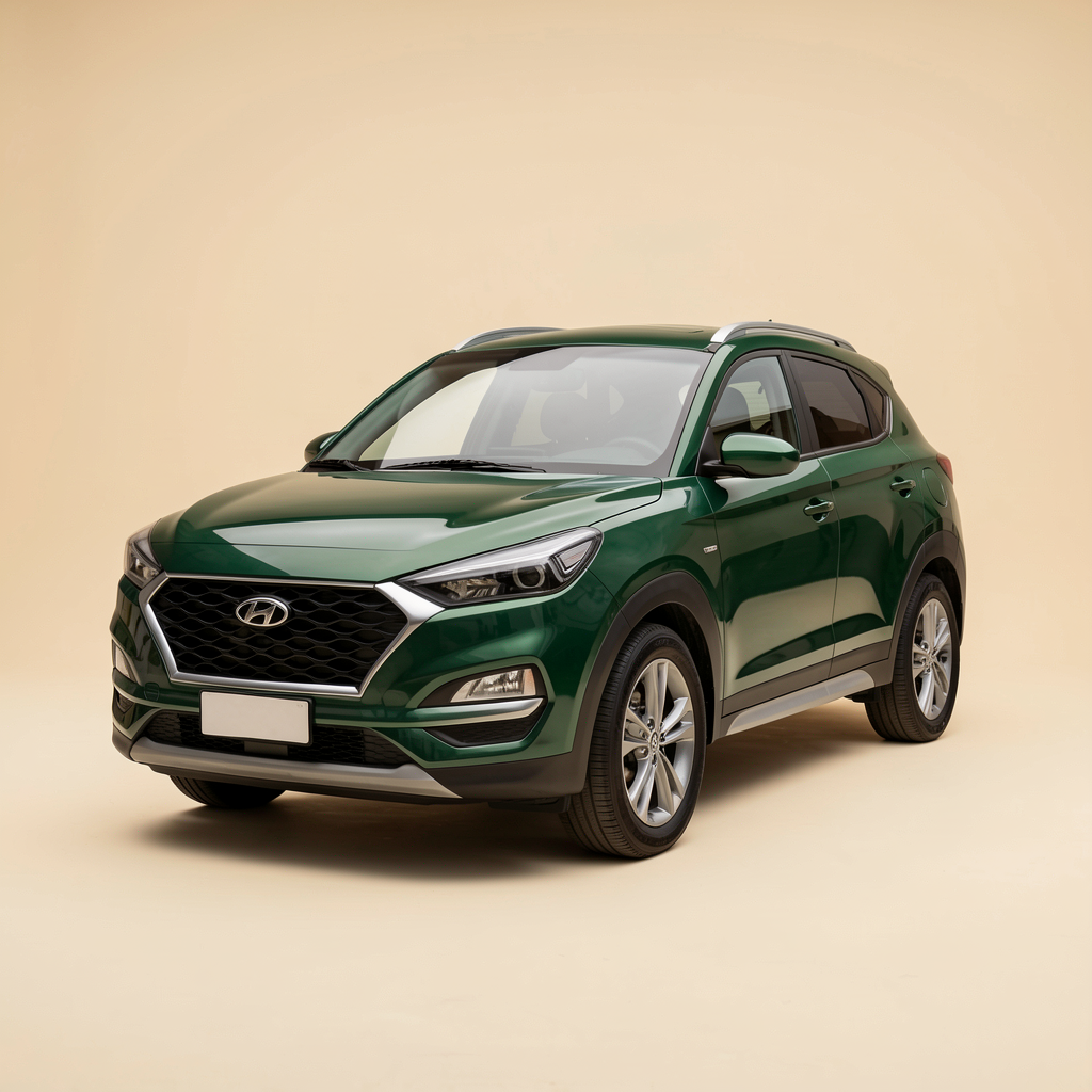 SUV vert profond moderne