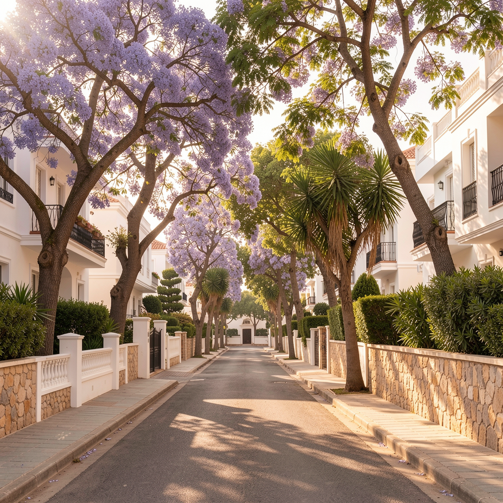 Rue résidentielle du quartier Iberia