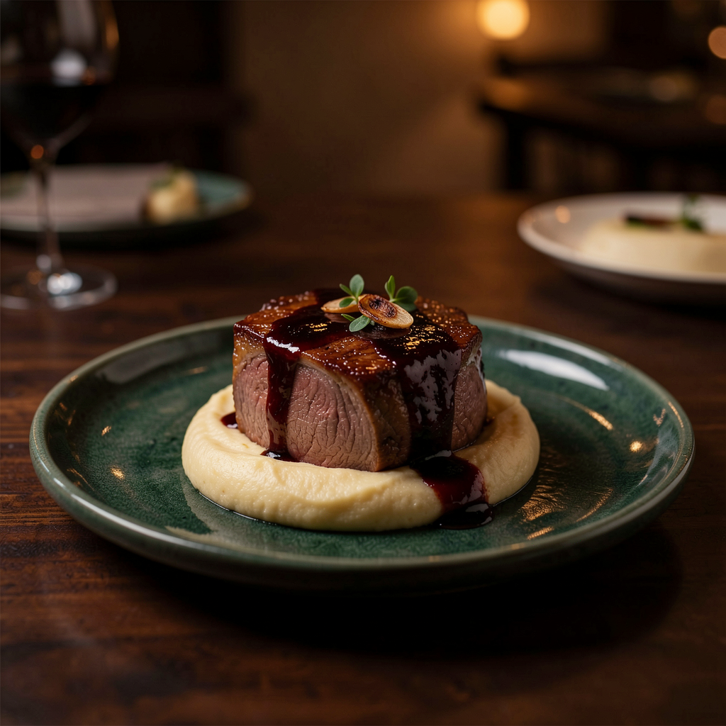 Carrillada ibérica al vino