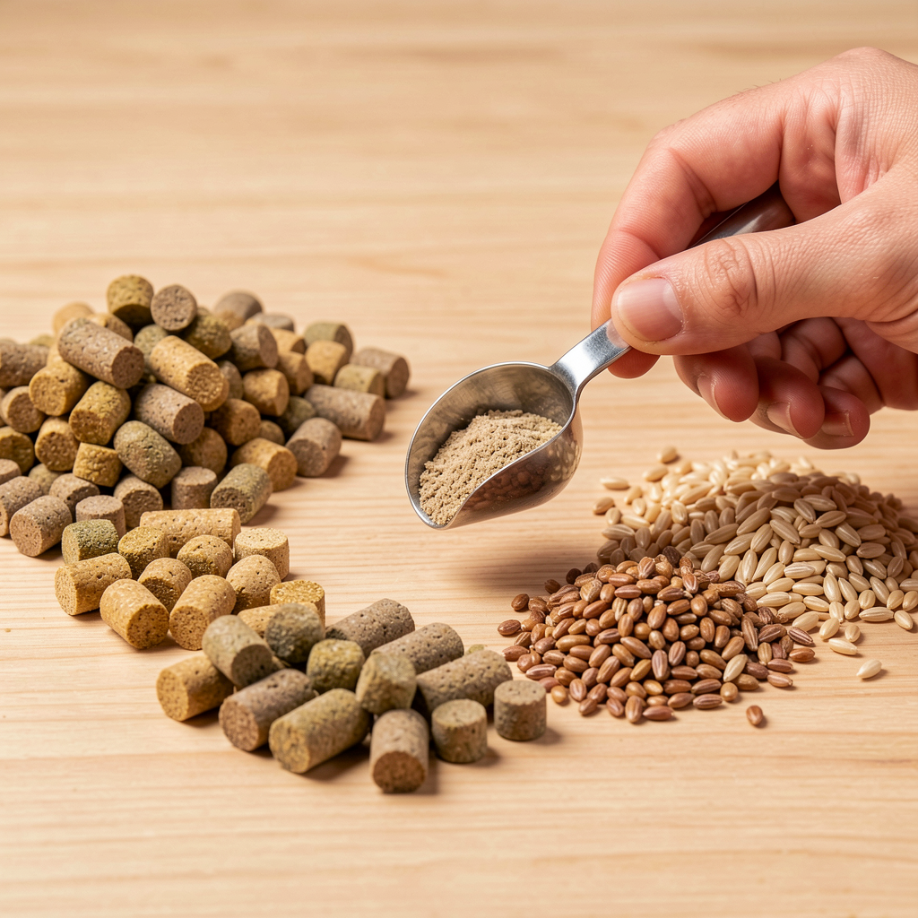 Livestock feed samples