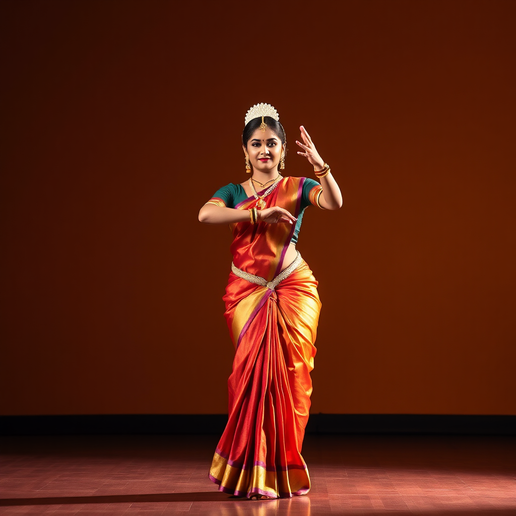 Bharatanatyam performer in Nritta pose