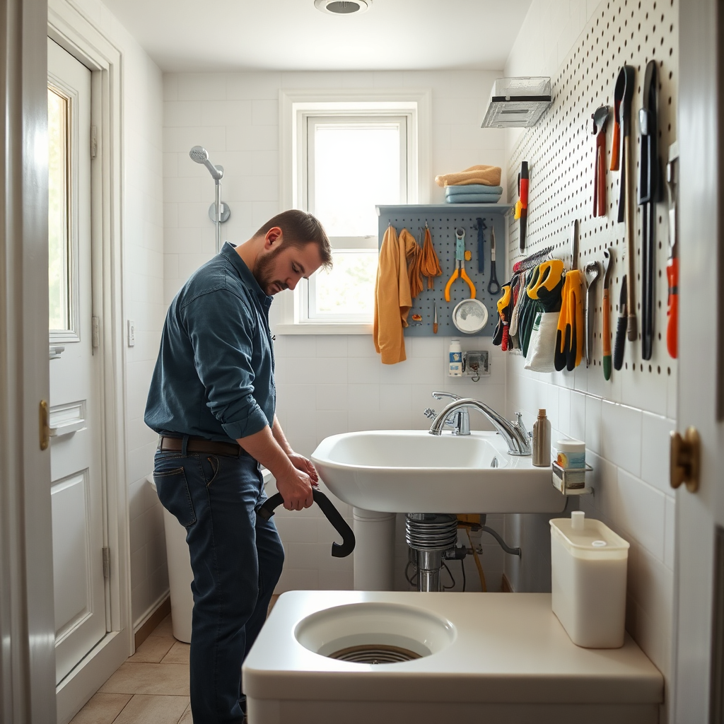 Residential drain care in home setting