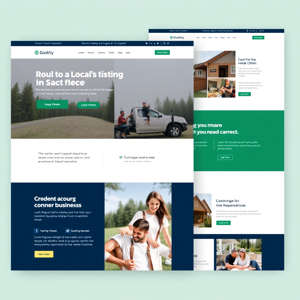 Website building illustration