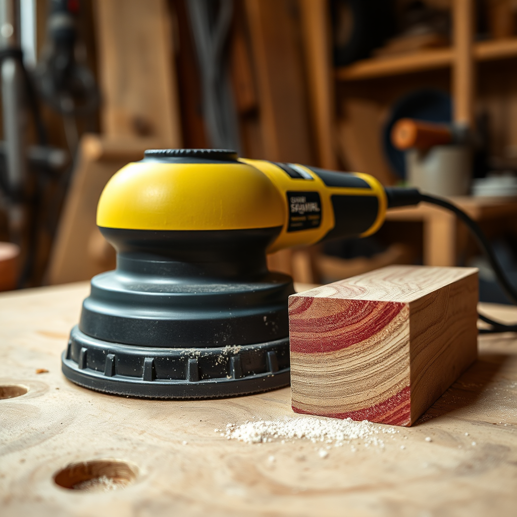 Orbital sander and sanding block