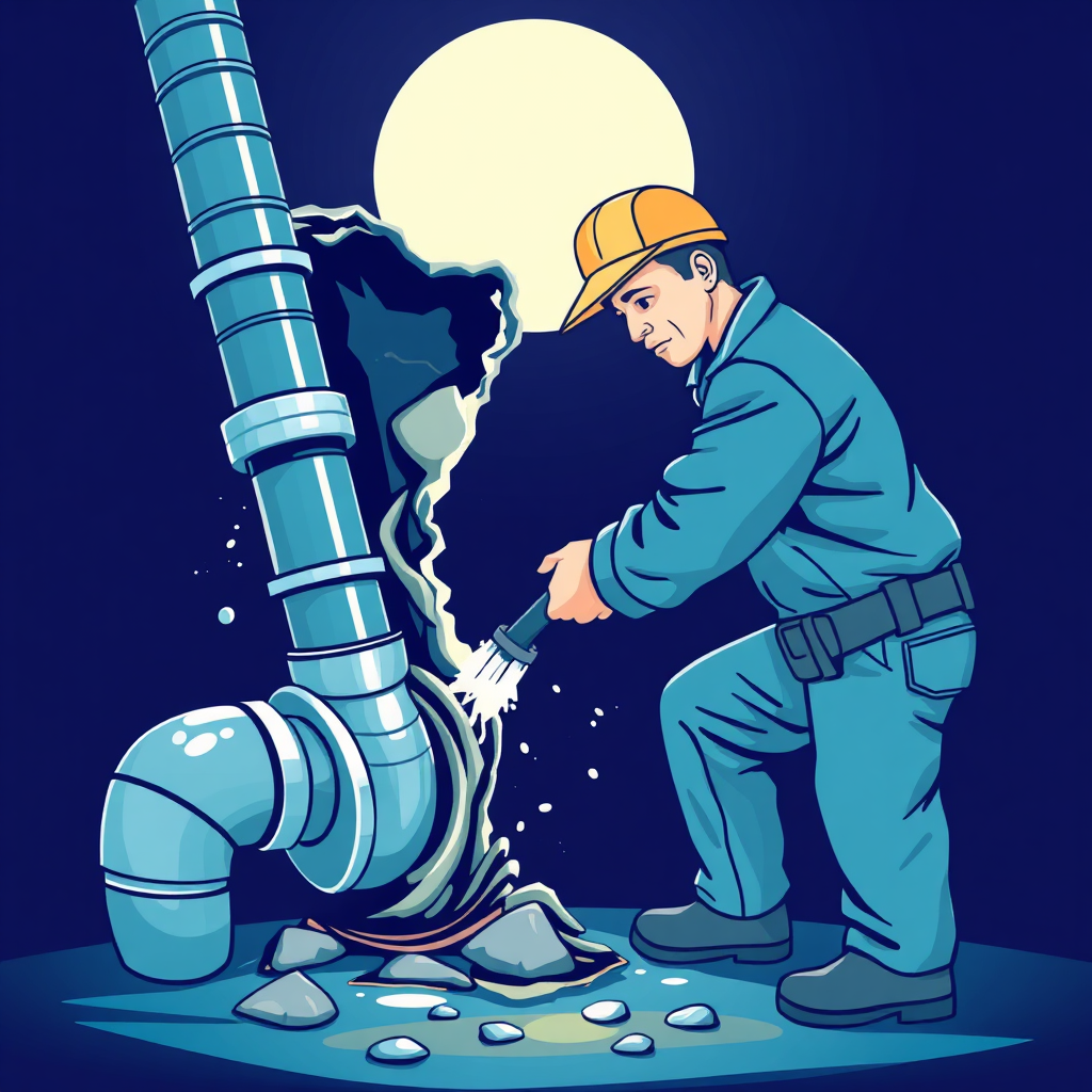 Pipe repair icon