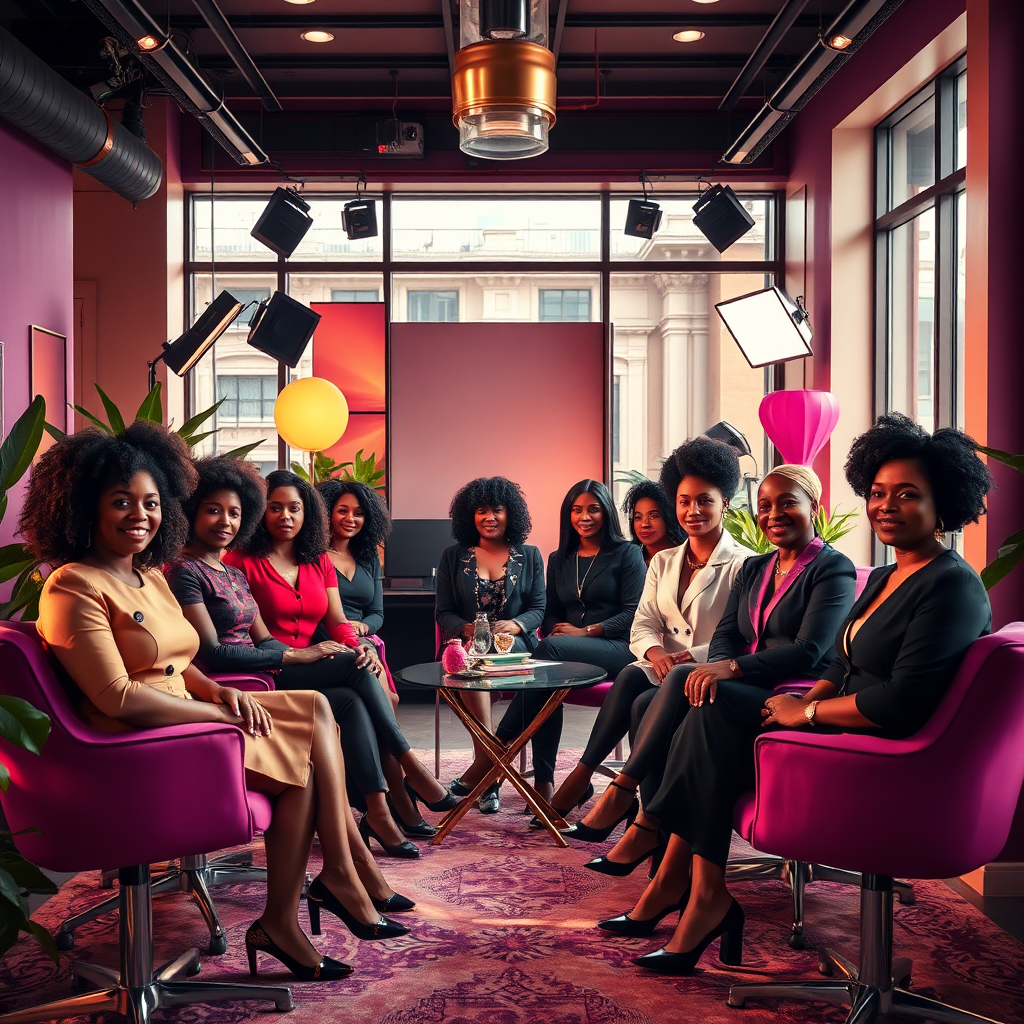 Hero visual: diverse leadership in a premium media agency