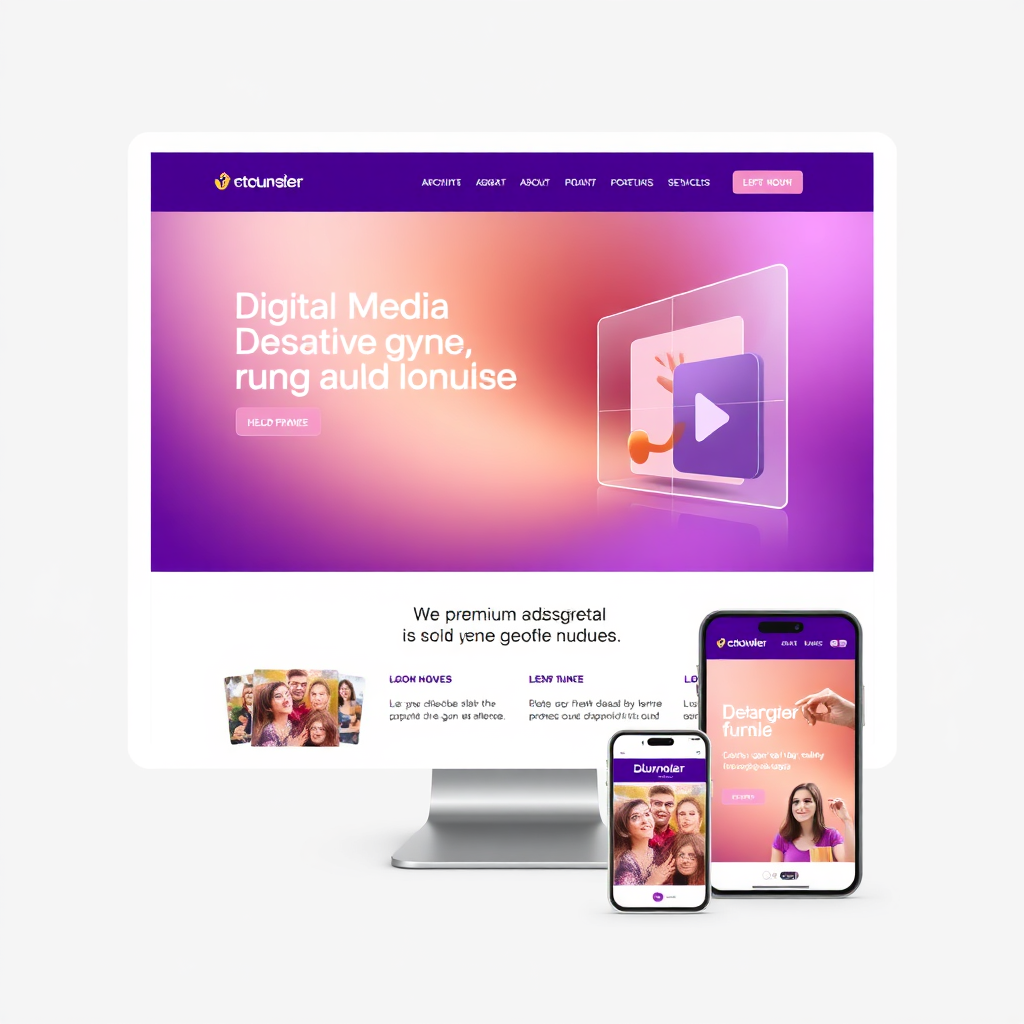 Website mockup example
