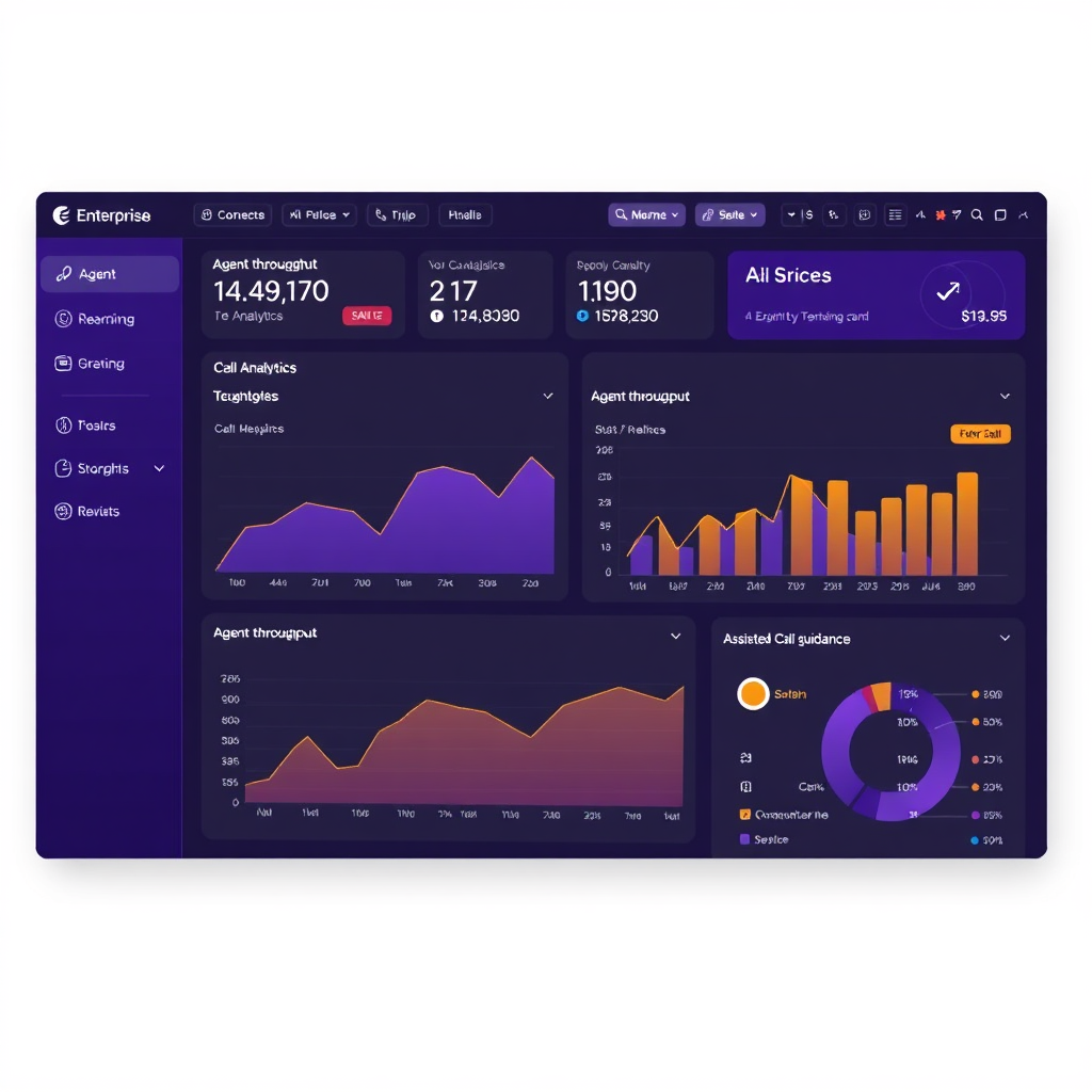 Voice AI dashboard mockup