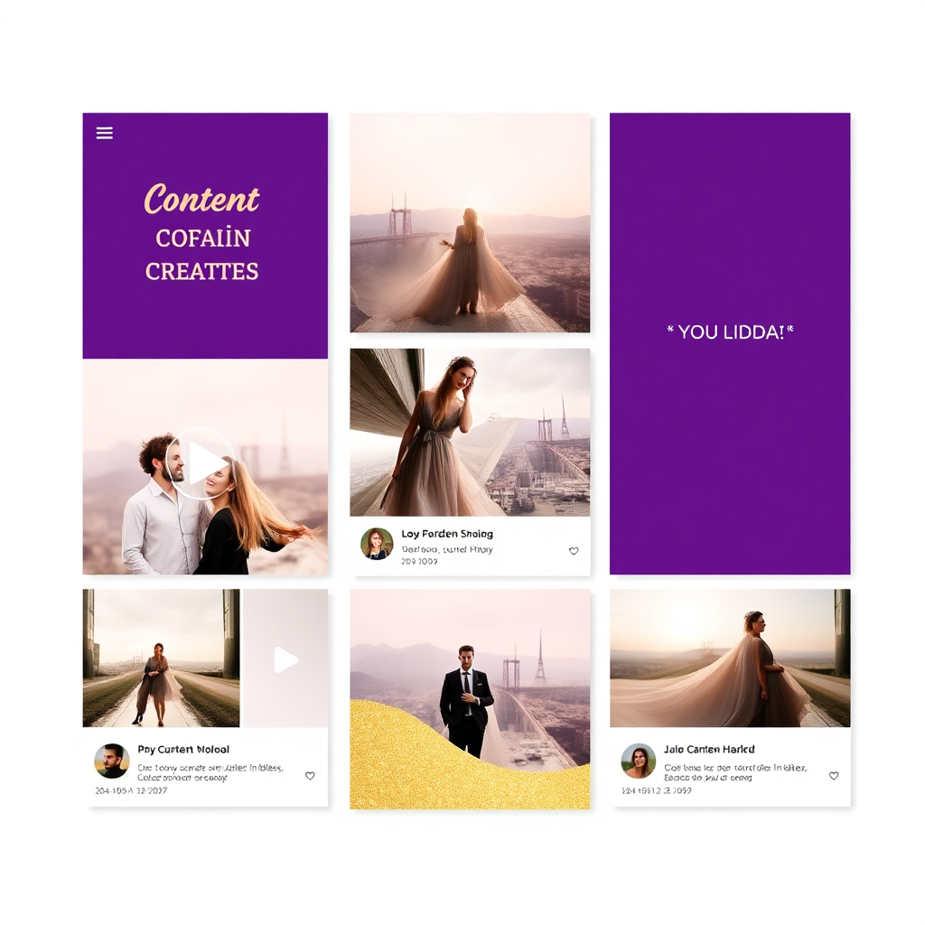 Portfolio visual - Social media content strategy