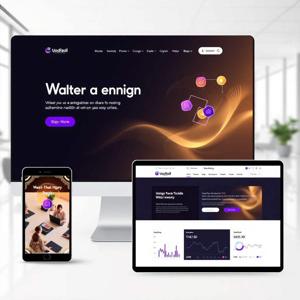 Portfolio visual - Website development