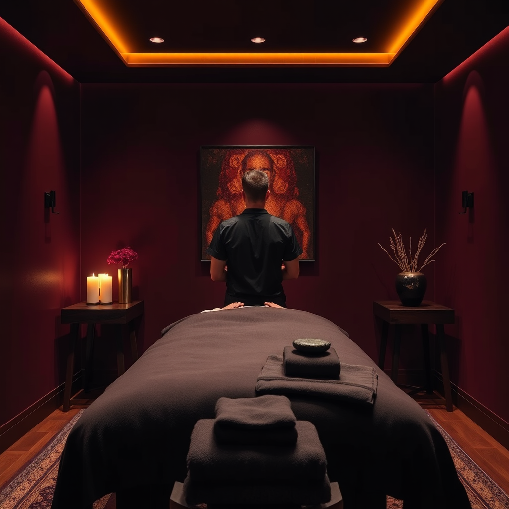 Deep tissue massage ritual room