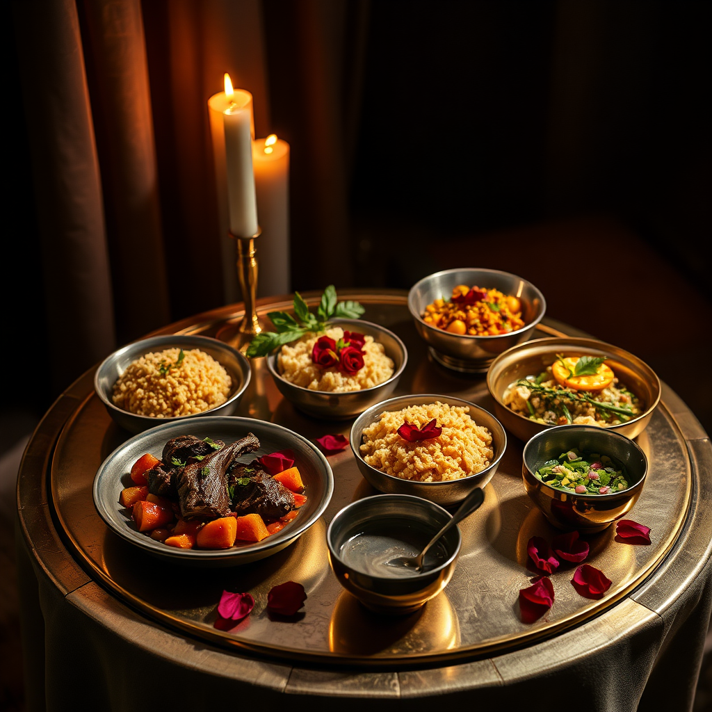 Moroccan private dining menu