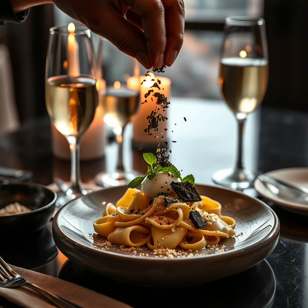 Italian truffle pasta menu