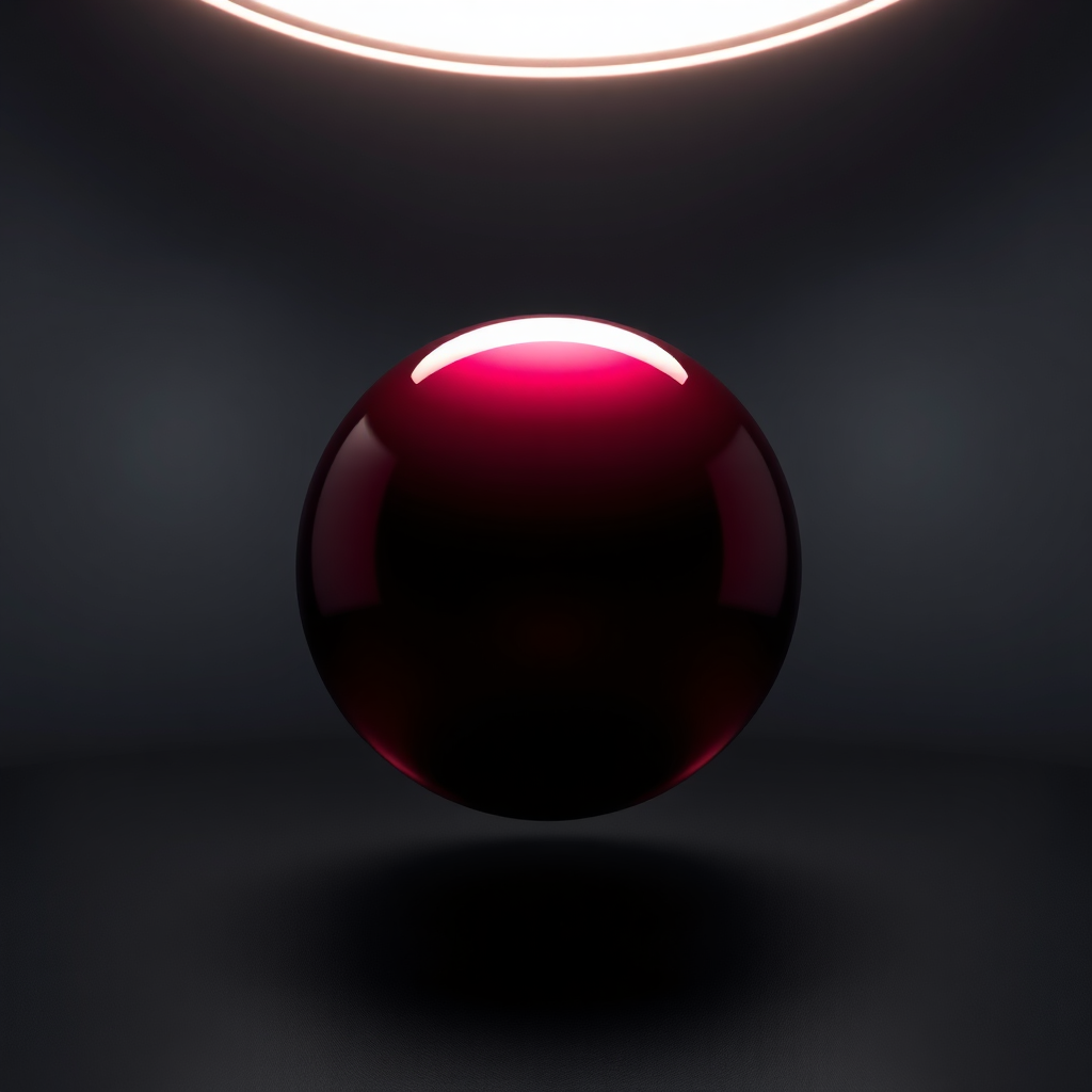 Abstract 3D sphere representing premium design