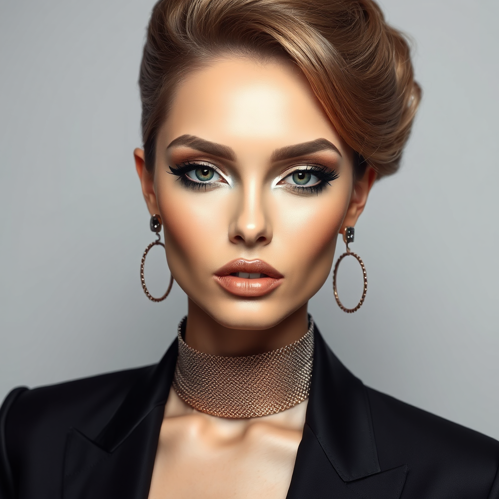 Avant-garde editorial with graphic liner