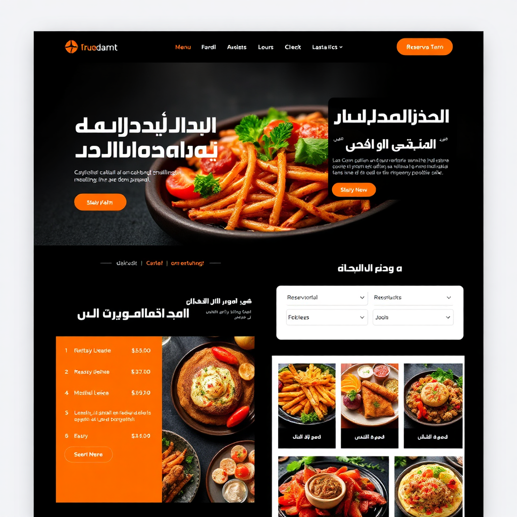 قالب مطعم