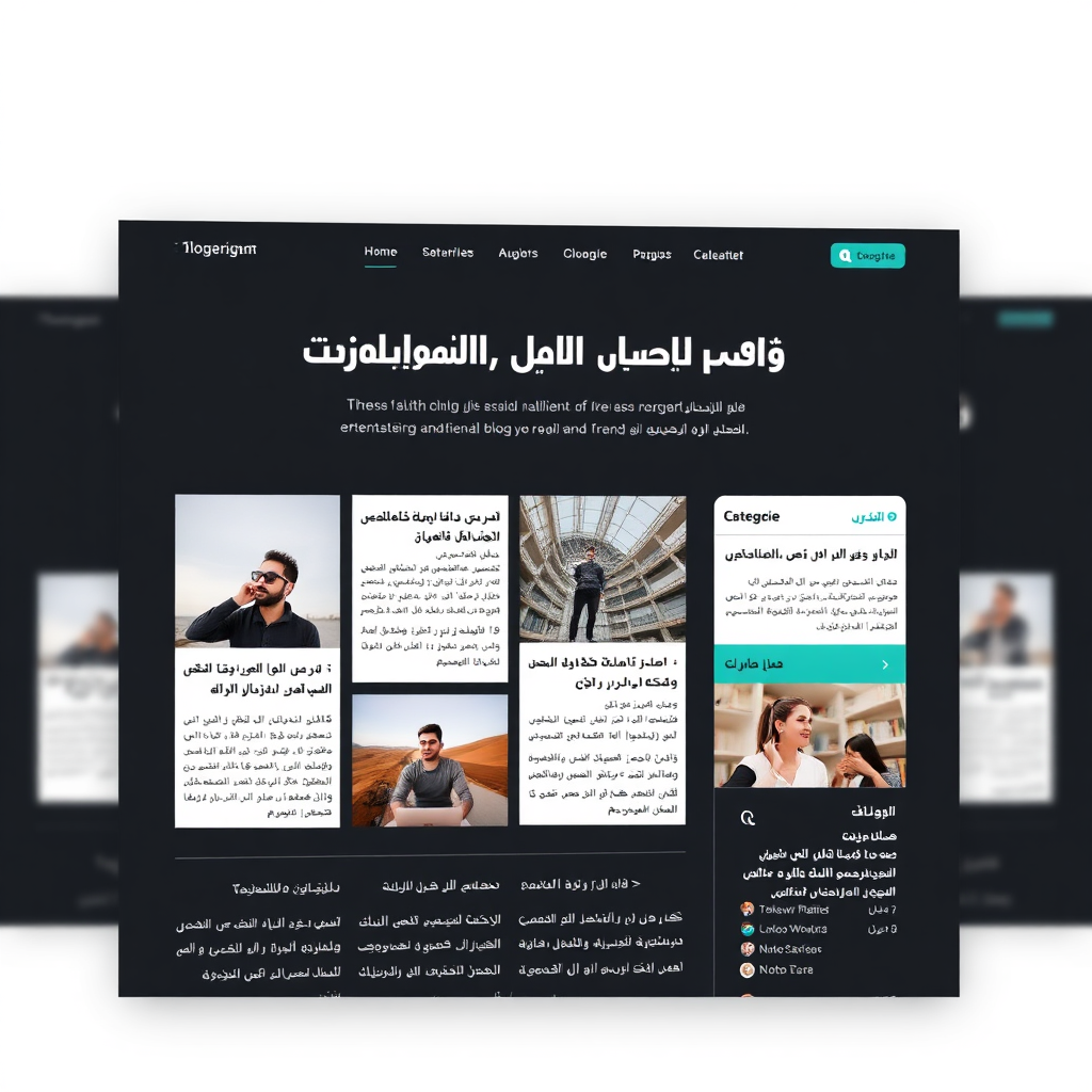 قالب مدونة شخصية