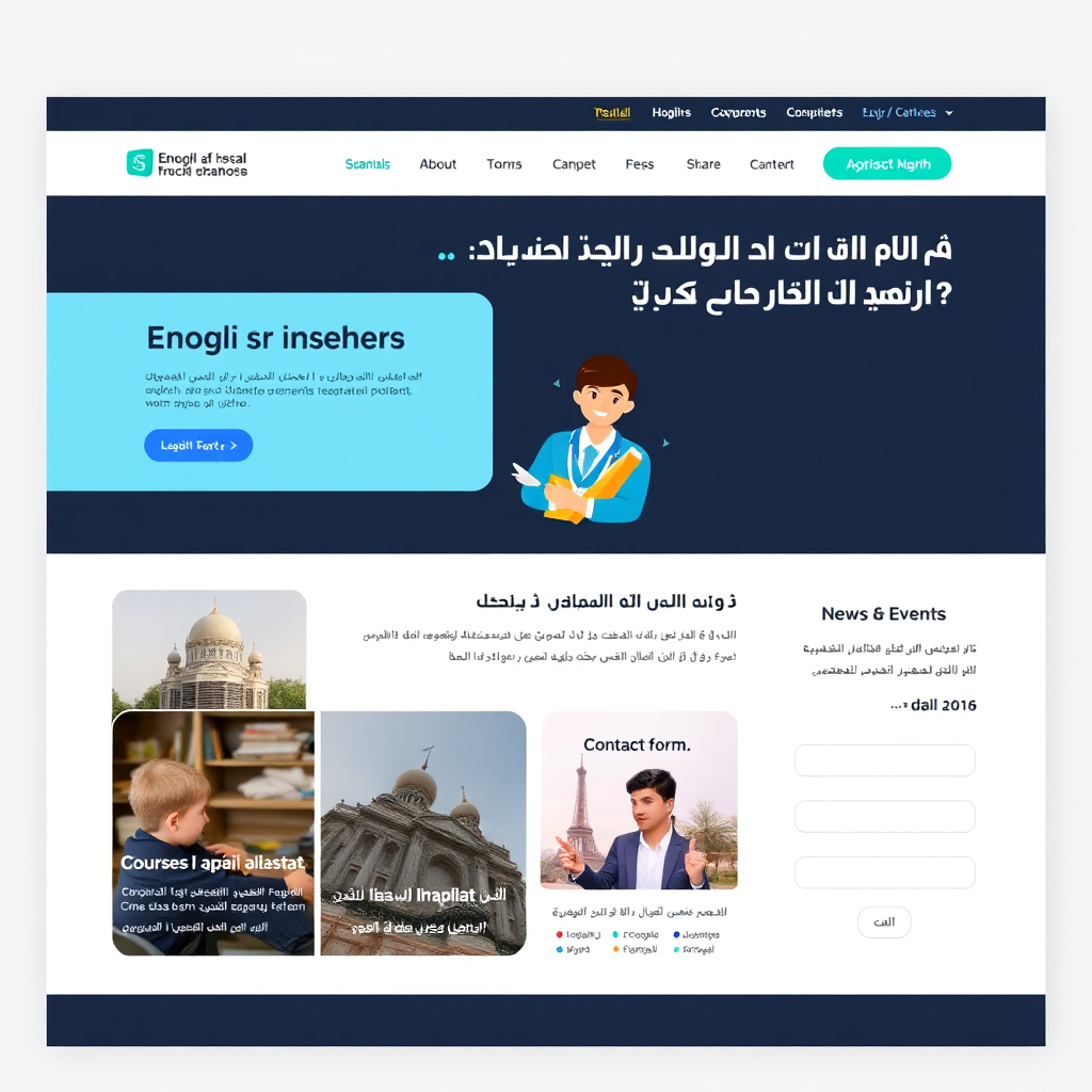 قالب مدرسة تعليمية