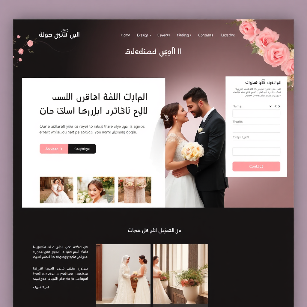 قالب منظم حفلات زفاف