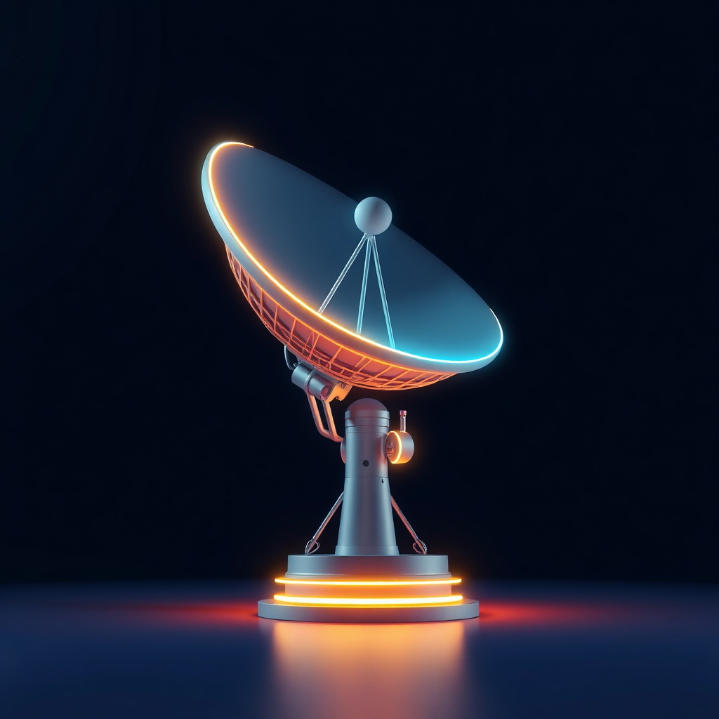 طبق قمر صناعي عصري بتقنية AI-Sat Manager