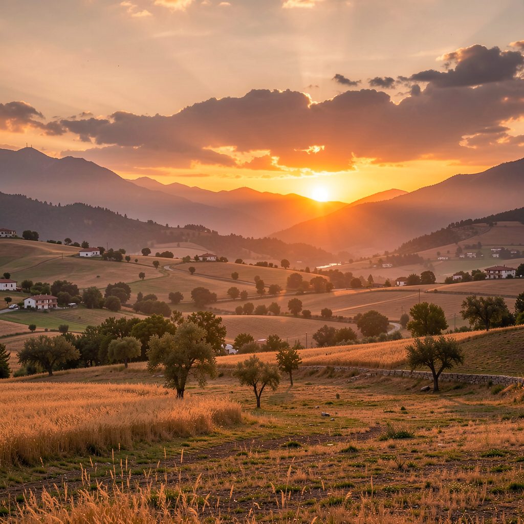 Sunset landscape