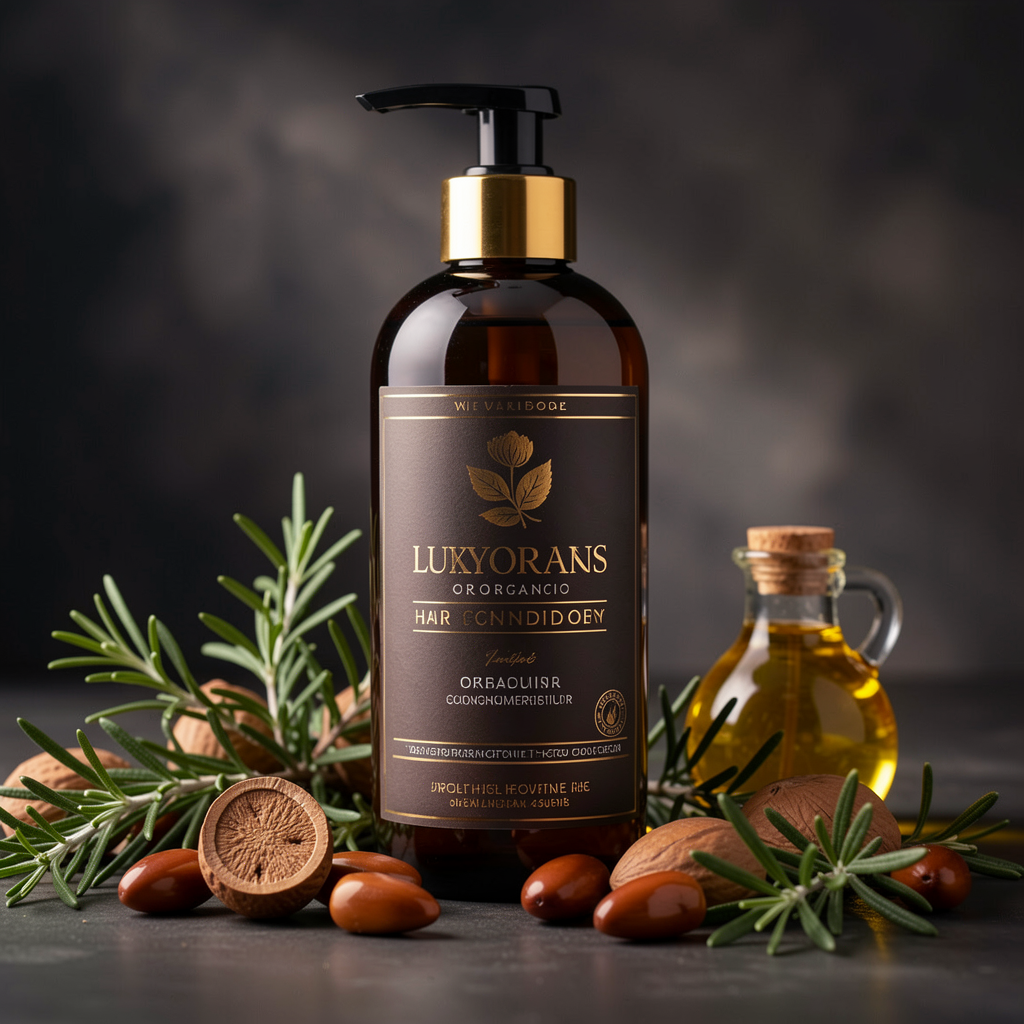 Enchanted Hair Care nourishing ingredients and bottle
