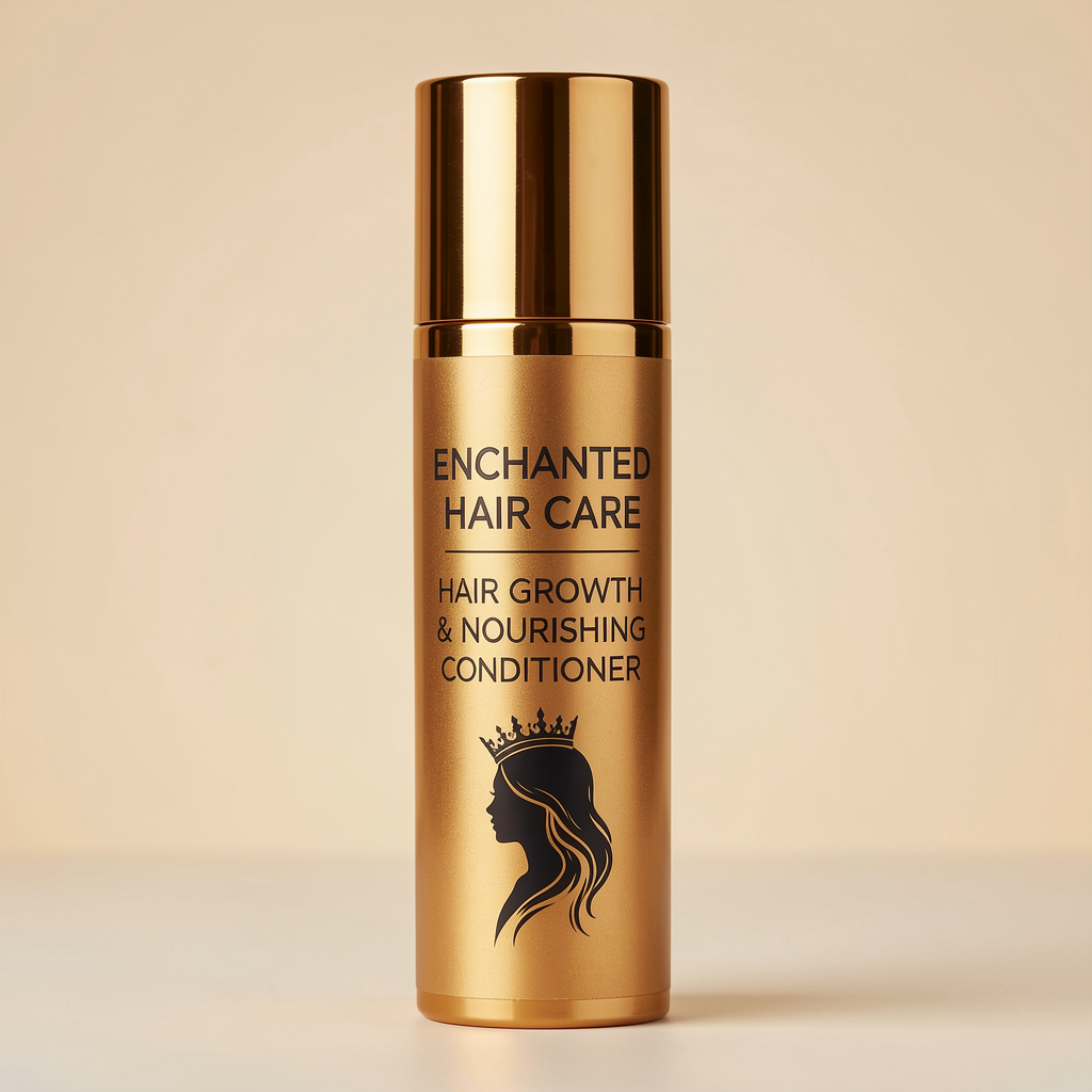 Enchanted Hair Care Metallic Gold Conditioner Bottle