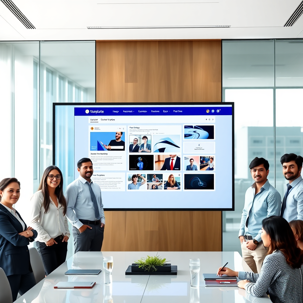 Hero visual: AI website builder in action