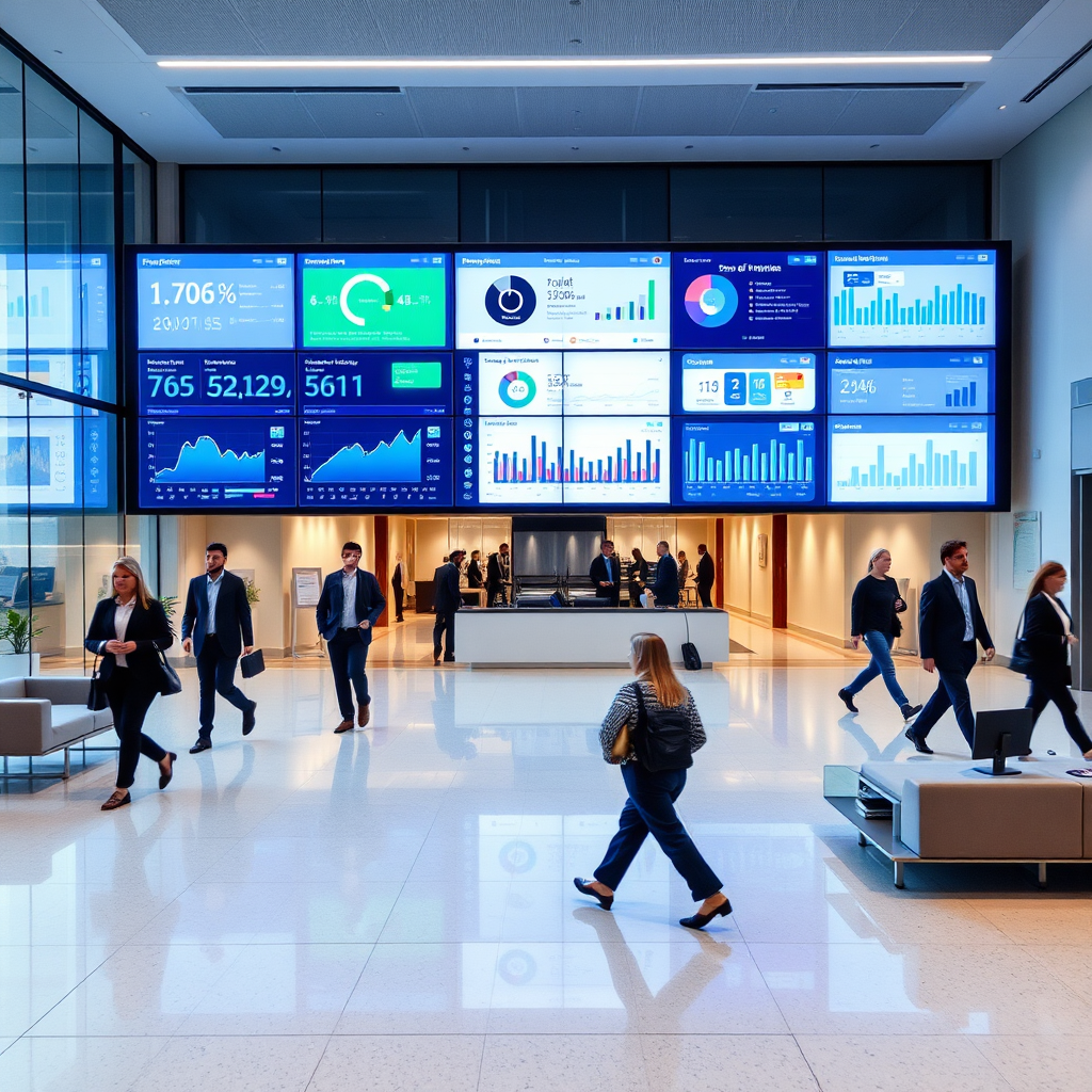 Office KPI video wall