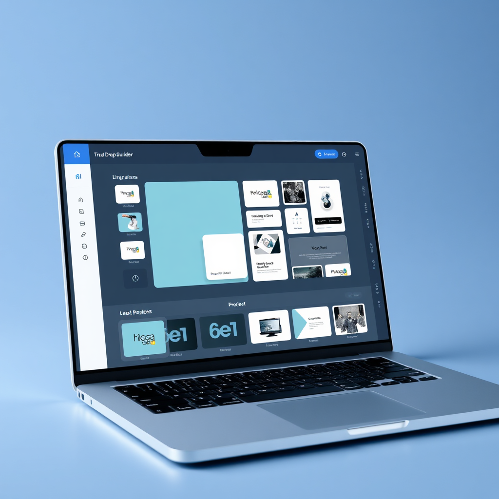 AI Website Builder visual