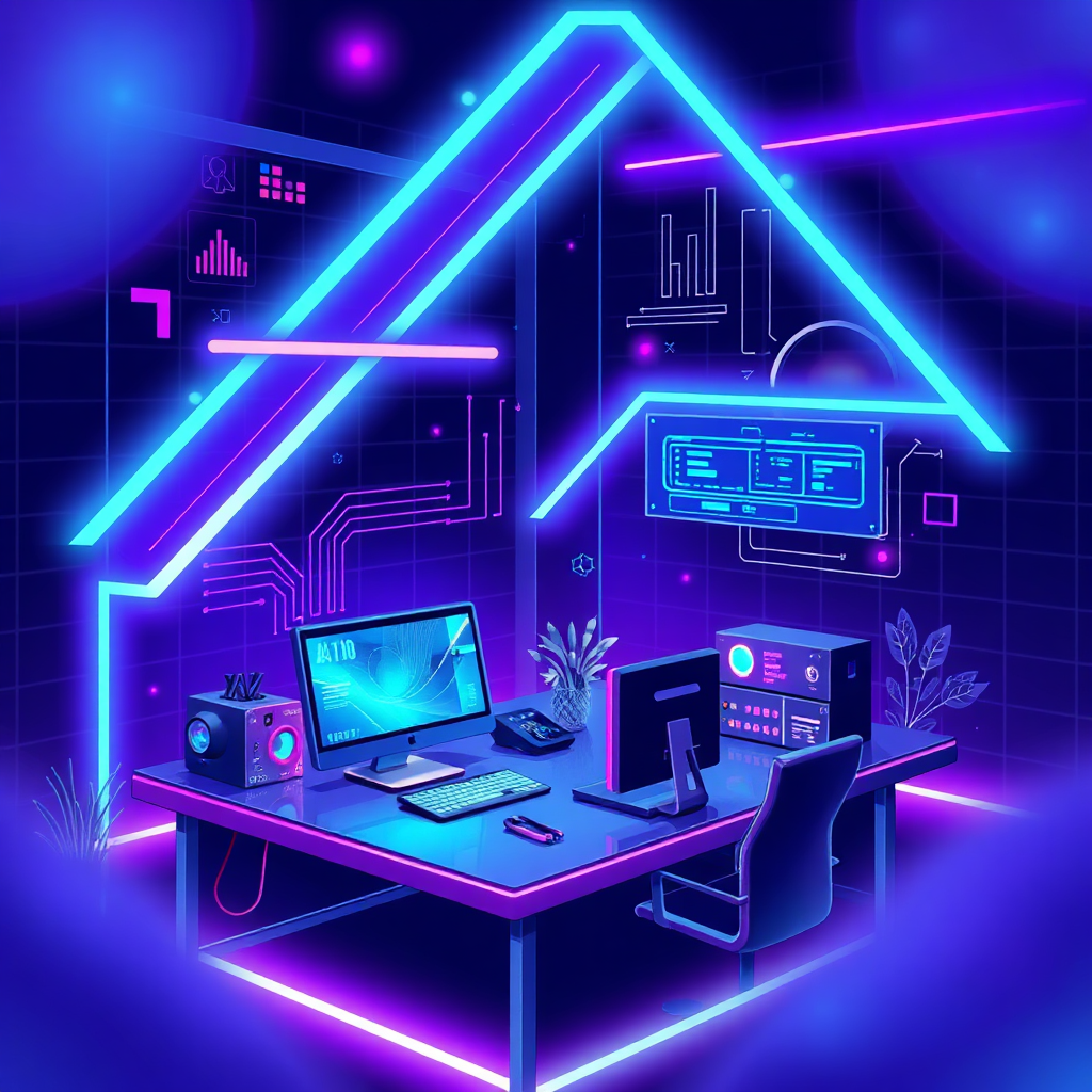 AI themed hero illustration