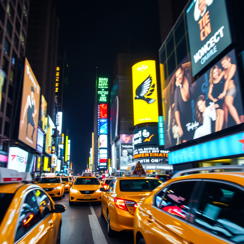 Times Square at night
