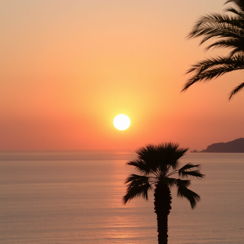 Ibiza sunset view