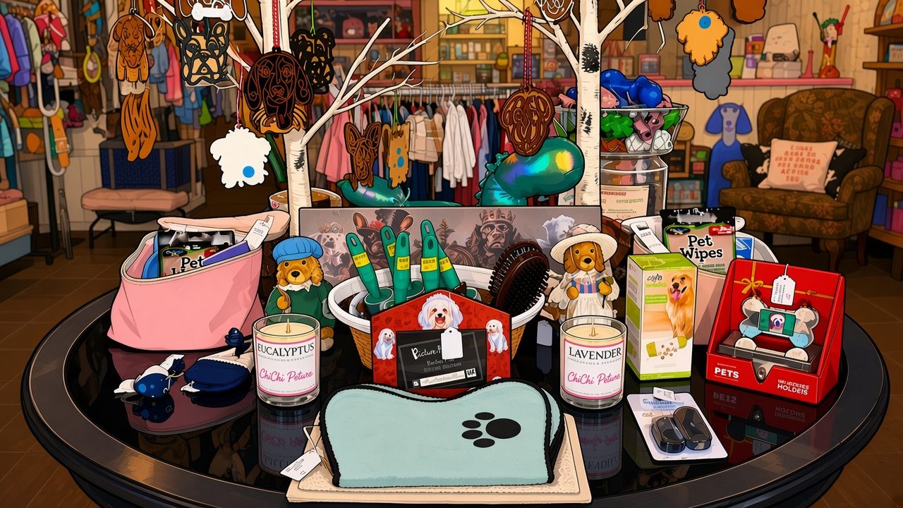 Gift table with ChiChi Peture candles